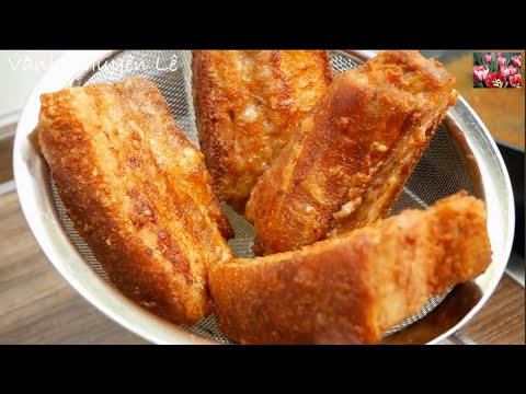 BA RỌI CHIÊN NƯỚC MẮM - Bí quyết Thịt chiên Da giòn KHÔNG BỊ VĂNG DẦU